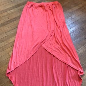 High low maxi skirt